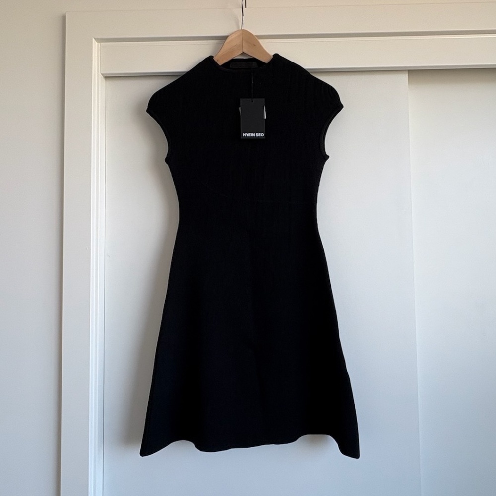 Hyein Seo Black Qipao Mini Dress